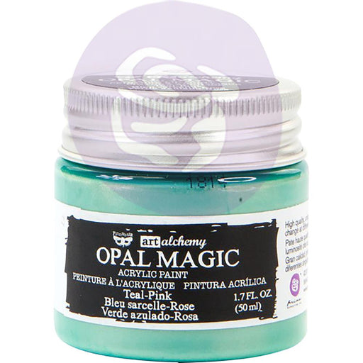 Prima Marketing - Finnabair Art Alchemy Opal Magic Acrylic Paint - 50ml - Teal/Pink