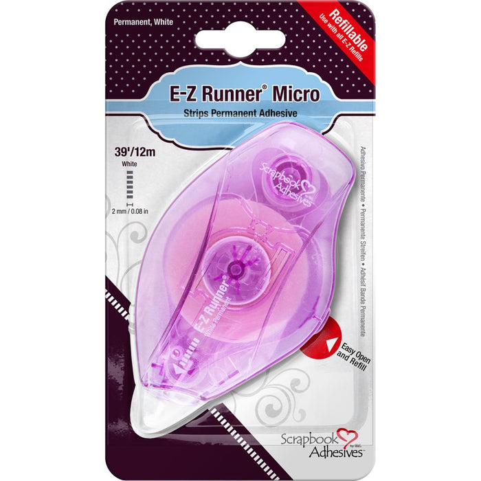 Scrapbook Adhesives - E-Z Runner Micro Adhesive - Permanent, .08"x39'