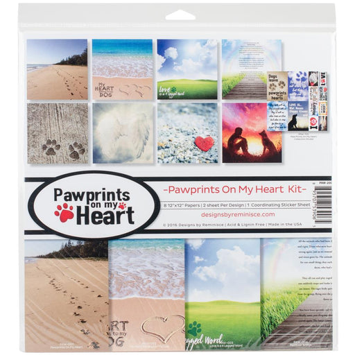 Reminisce - 12" x 12" Collection Kit - Pawprints On My Heart