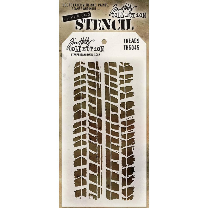 Tim Holtz - Layered Stencil 4.125"x8.5" - Treads