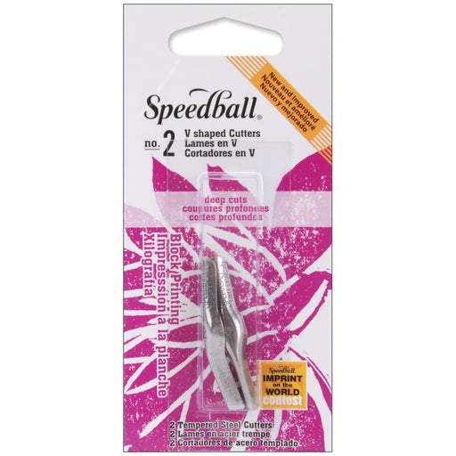 Speedball Art Products - Lino Cutter Blades 2/Pkg - #2 Large V