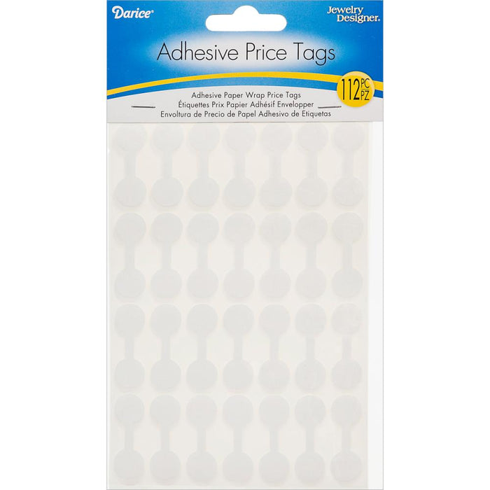 Darice - Adhesive Paper Butterfly Tags .5" 112/Pkg - White