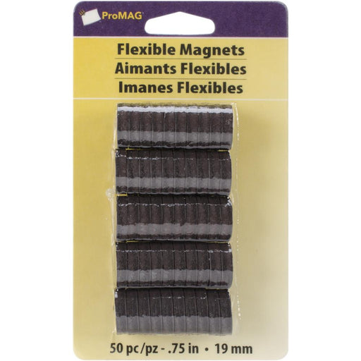 ProMag - Glue & Stick - ProMag Flexible Round Magnets - .75" 50/Pkg