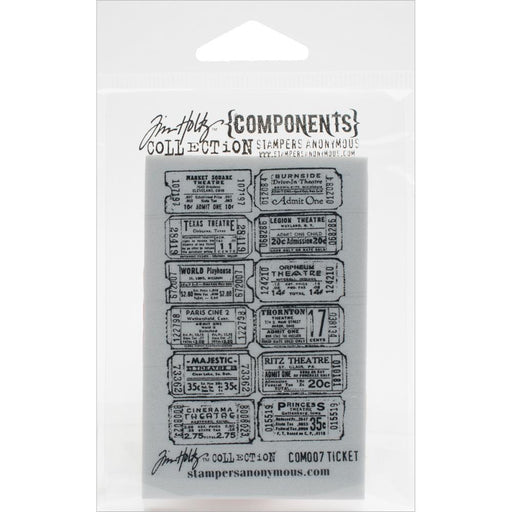 Tim Holtz - Cling Stamps 2.5"x3.5" - Ticket