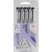 Kuretake - Zig Millennium - Assorted Point Pens 5/Pkg - Pure Black