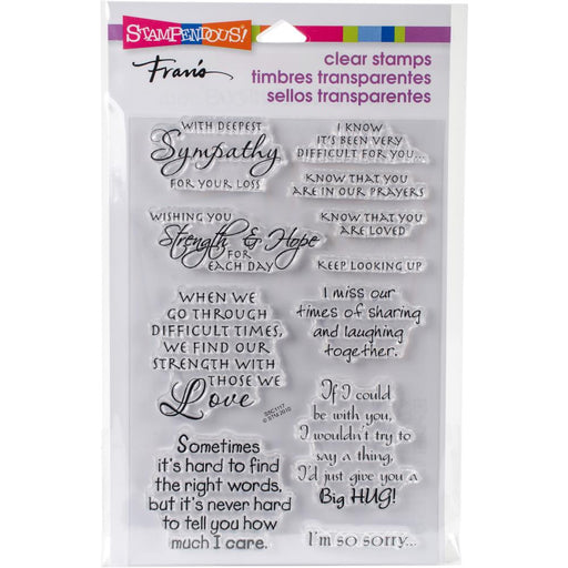 Stampendous - Perfectly Clear Stamps - Sincere Sentiments