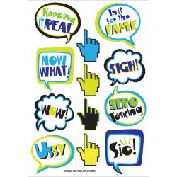 Fabscraps - Clear Stickers - Speech Bubbles