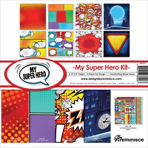 Reminisce - 12" x 12" Collection Kit - My Super Hero