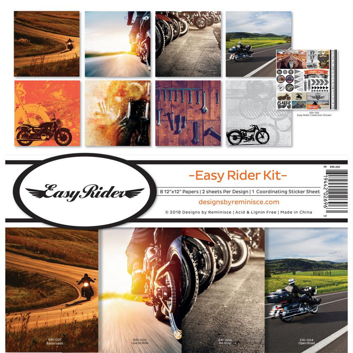 Reminisce - 12" x 12" Collection Kit - Easy Rider