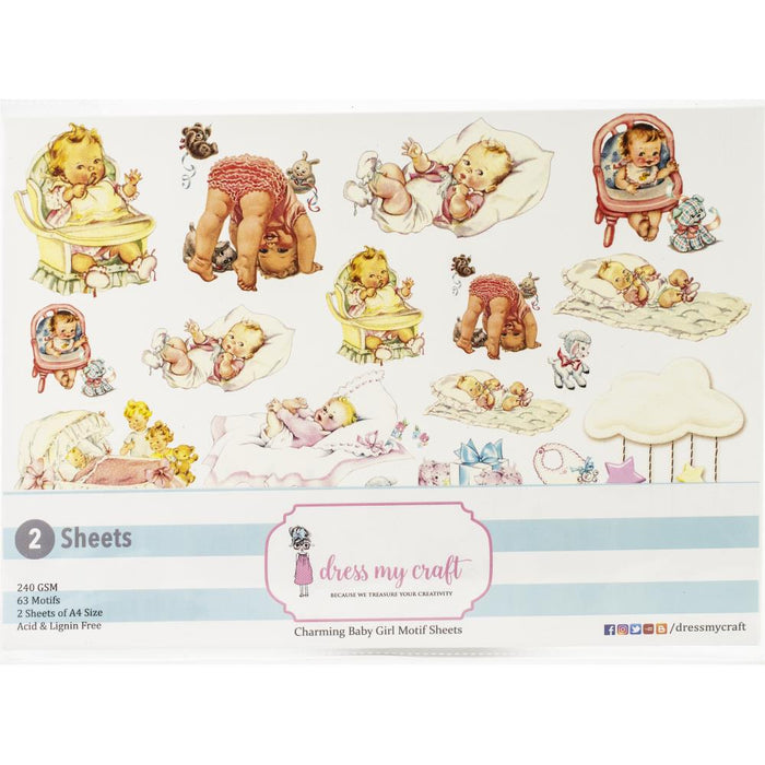 Dress My Craft - Image Sheet - Charming Baby Girl