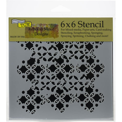 The Crafter's Workshop - Stencil-Template 6"X6" - Layered Wallpaper