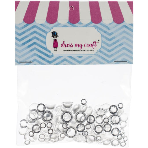 Dress My Crafts - Water Droplet Embellishments 150/Pkg - Assorted