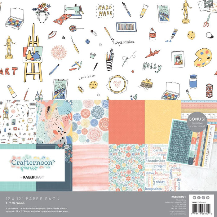 Kaisercraft - 12" x 12" Paper Pack - Crafternoon