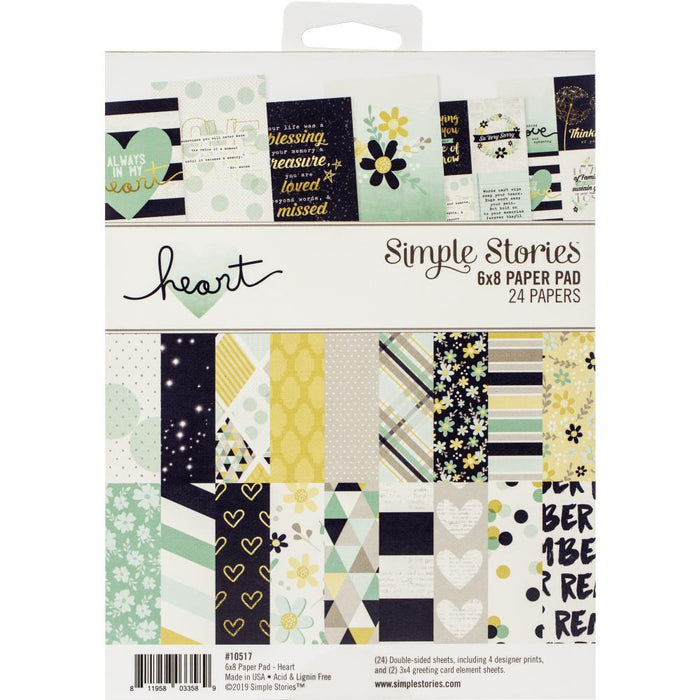 Simple Stories - DS-Paper Pack - 6x8 - Heart