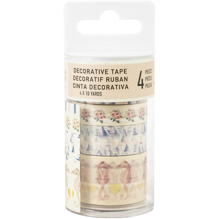 Prima Marketing - Decorative Tape 4/Pkg - Golden Coast