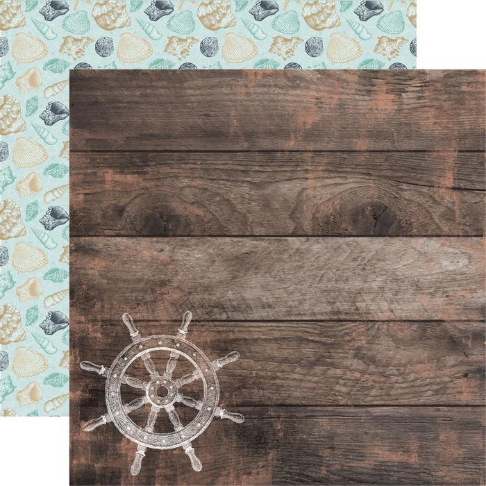 Kaisercraft - 12" x 12" DS-Paper - Uncharted Waters - Tide Pool