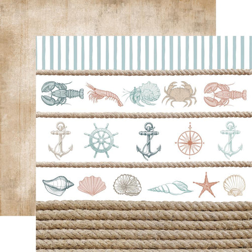 Kaisercraft - 12" x 12" DS-Paper - Uncharted Waters - Sea Shore