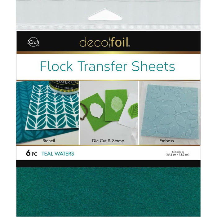 Deco Foil - Flock Transfer Sheets - Teal Waters