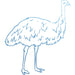 Couture Creations - Mini Stamp - Emu