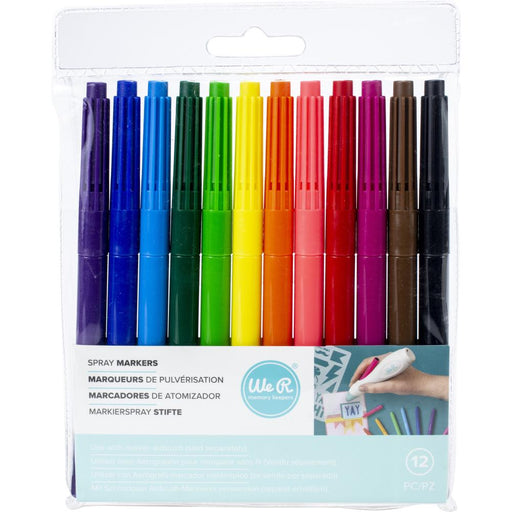 We R Memory Keepers - Cordless Marker Airbrush Markers Refill 12/Pkg - Assorted Colors