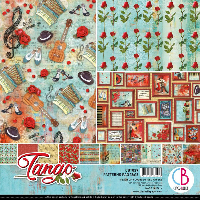 Ciao Bella - 12" x 12" DS-Paper Pack - Tango - 8 Designs/1 Each