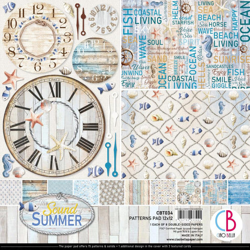 Ciao Bella - 12" x 12" DS-Paper Pack - Sound Of Summer - 8 Designs/1 Each