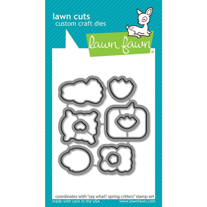 Lawn Fawn - Custom Craft Die - Say What? Spring Critters