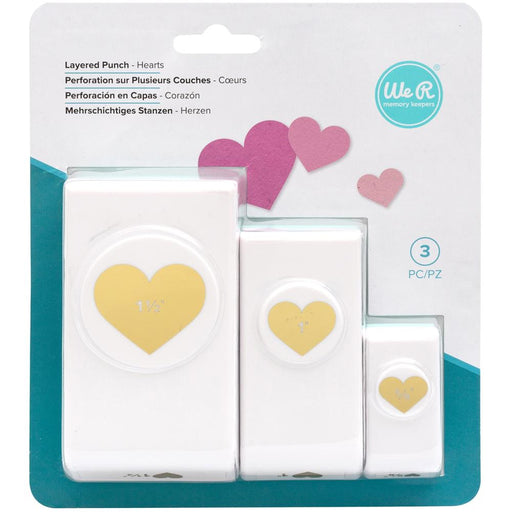 We R Memory Keepers - Layering Punches 3/Pkg - Hearts