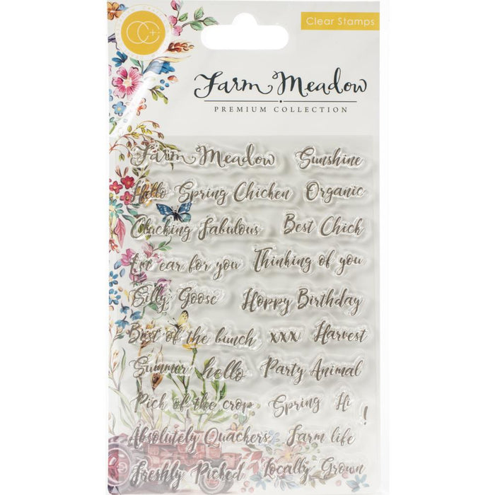 Craft Consortium - A5 Clear Stamps - Sentiments