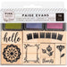 American Crafts - Wooden Stamps & Ink Pads - Paige Evans Horizon