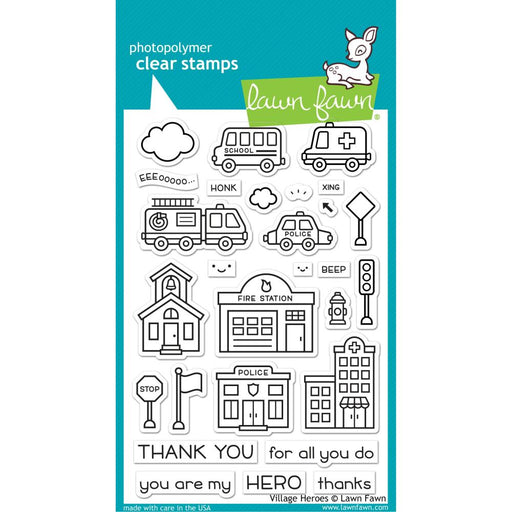 Lawn Fawn - Clear Stamps 4"x6" - Village Heroes