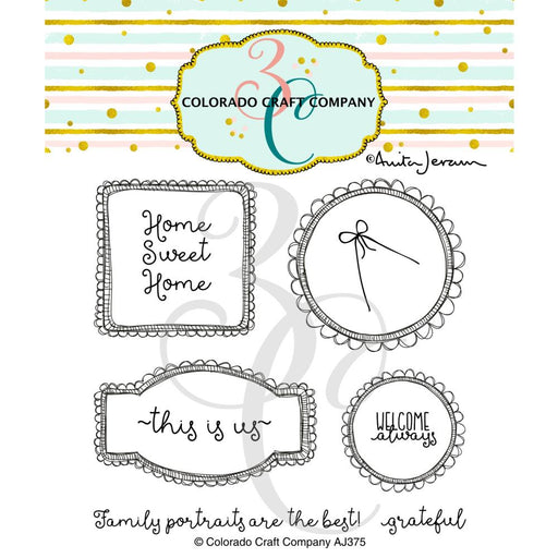 Colorado Craft Company - Clear Stamps 4"x4" - This Is Us Frames