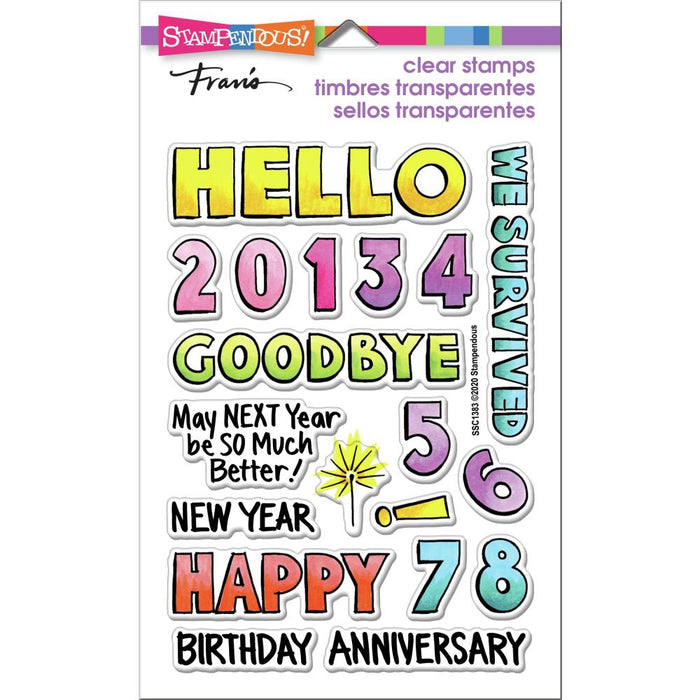 Stampendous - Perfectly Clear Stamps - Hello 2021