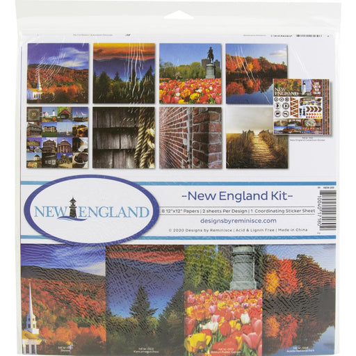 Reminisce - 12" x 12" Collection Kit - New England