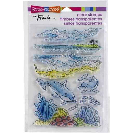 Stampendous - Perfectly Clear Stamps - Dolphin Play