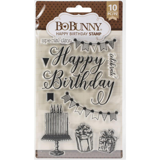 BoBunny - Clear Stamps 4"x6" - Happy Birthday