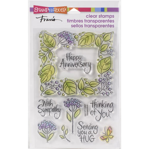 Stampendous - Perfectly Clear Stamps - Leafy Frame