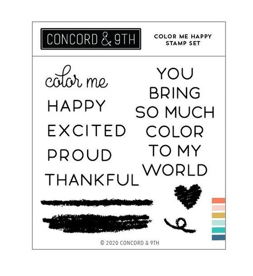 Concord & 9th - Clear Stamps 4"x4" - Color Me Happy