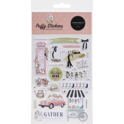 Carta Bella - Puffy Stickers - Flower Garden