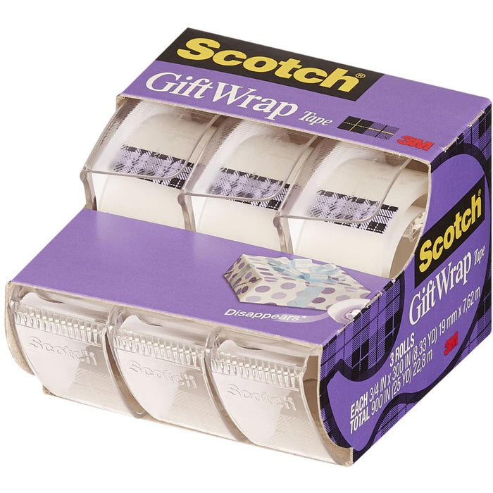 Scotch Gift Wrap Tape 3/Pkg