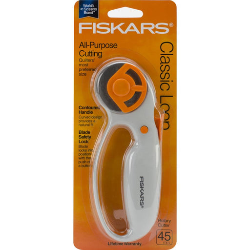 Fiskars - Fashion Loop Rotary Cutter 45mm - Gray