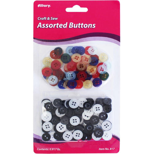 Allary - Buttons 175/Pkg - Assorted