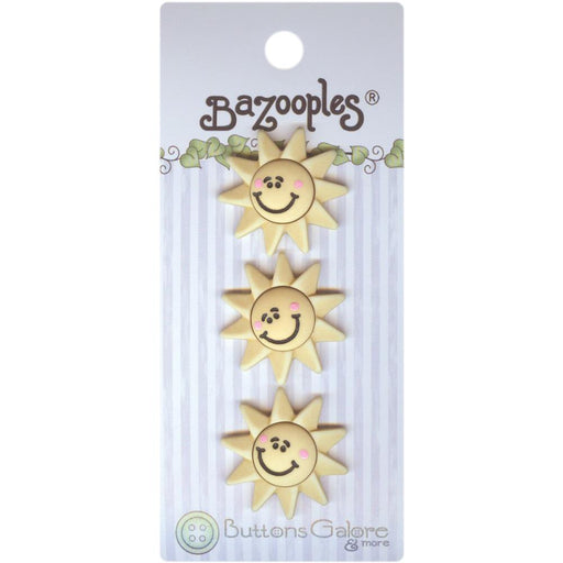 Buttons Galore - BaZooples Buttons - 3 Sun