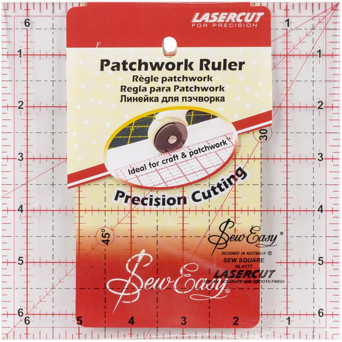 Tacony SewEasy Square Quilt Ruler 6.5"X6.5"