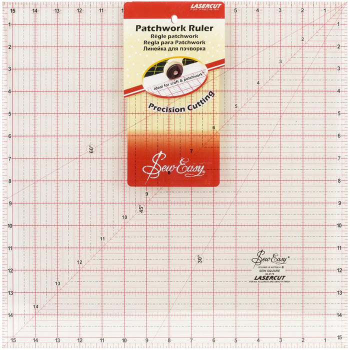 Tacony SewEasy Square Quilt Ruler 15.5"X15.5"
