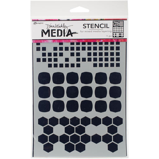 Dina Wakley Media Stencils 9"X6" -Shape Mashup