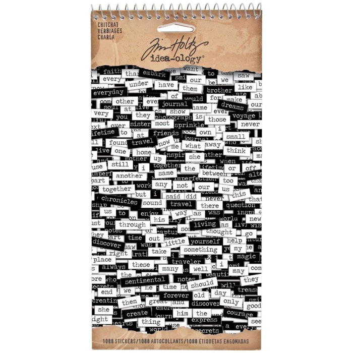 Tim Holtz - Idea-ology - Chitchat Sticker Tablet Verbiages