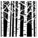 The Crafter's Workshop - Template 12"X12" - Aspen Trees