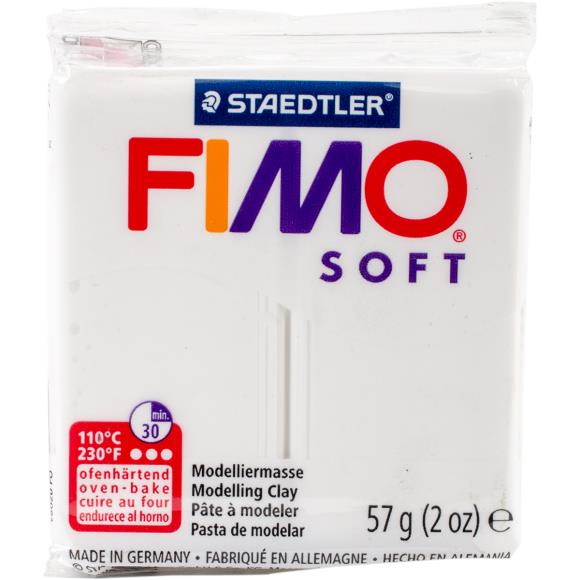 Fimo Soft Polymer Clay 2oz-White