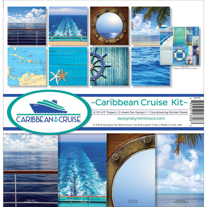 Reminisce - 12" x 12" Collection Kit - Caribbean Cruise